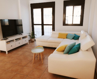 Foto de la elegente sala de estar de Villa Casa rural Pitas Playa